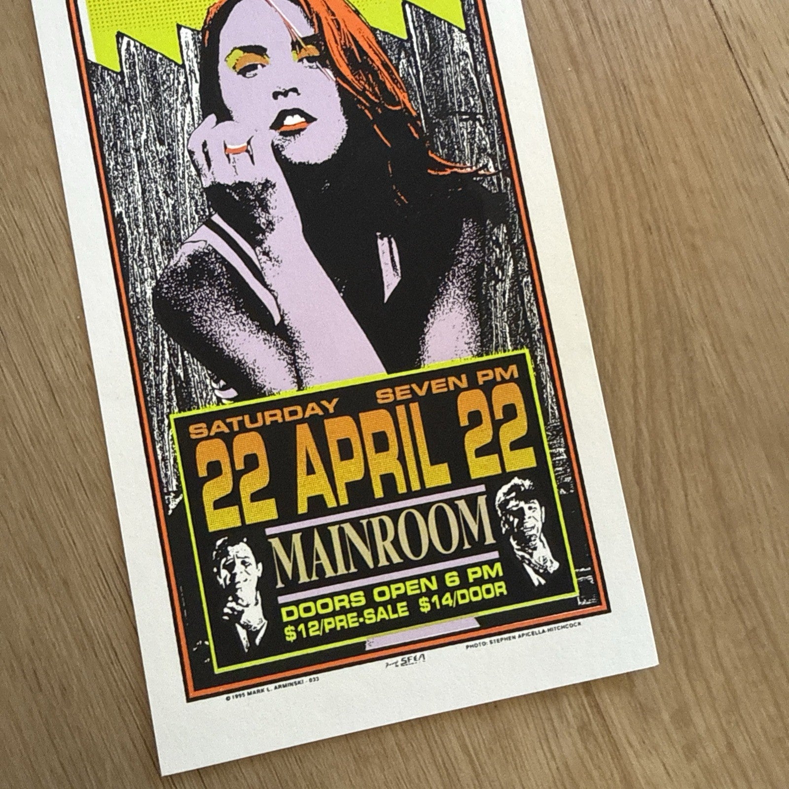 1995 Liz Phair Handbill First Avenue Mainroom MN Mark Arminski Flyer Lot Of 174