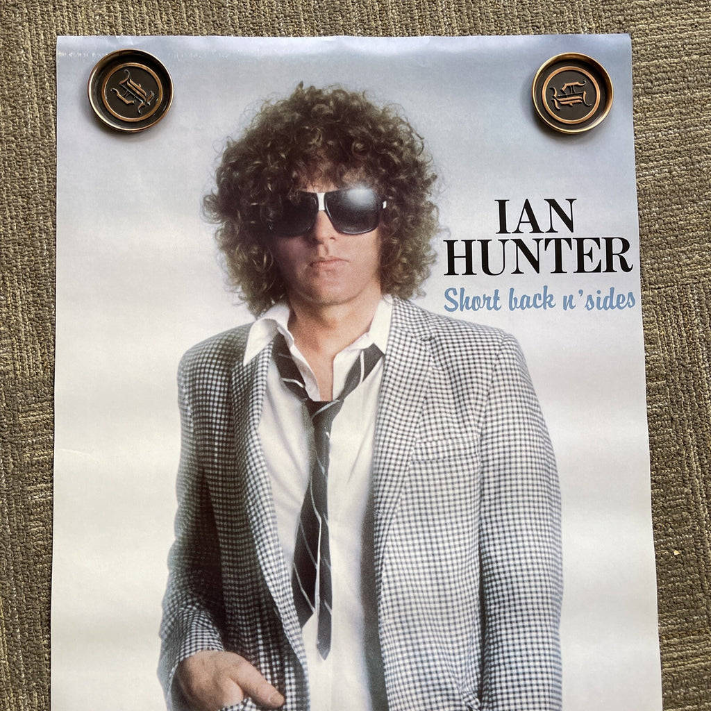 #172 1981 Ian Hunter Record store Promo Poster 22” X 34” Short Back N Sides6