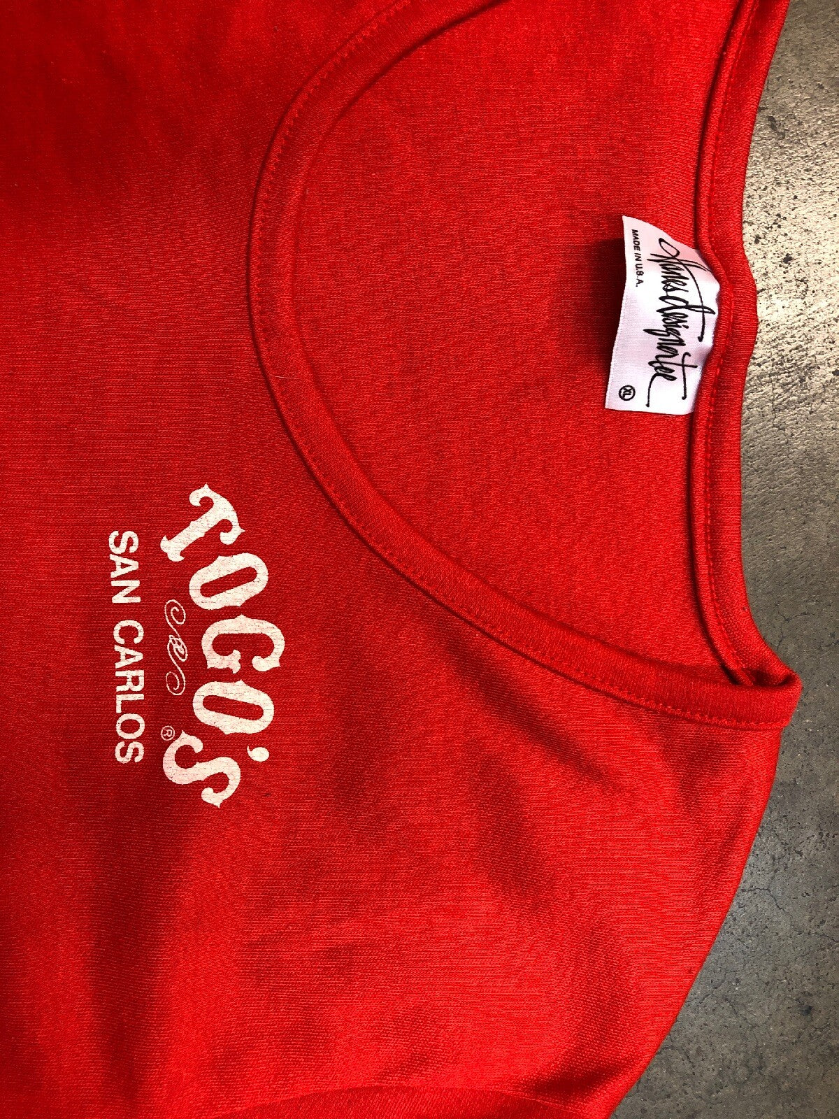 Original TOGO’S SANDWICH San Carlos Employee Rare T-shirt Women XL1