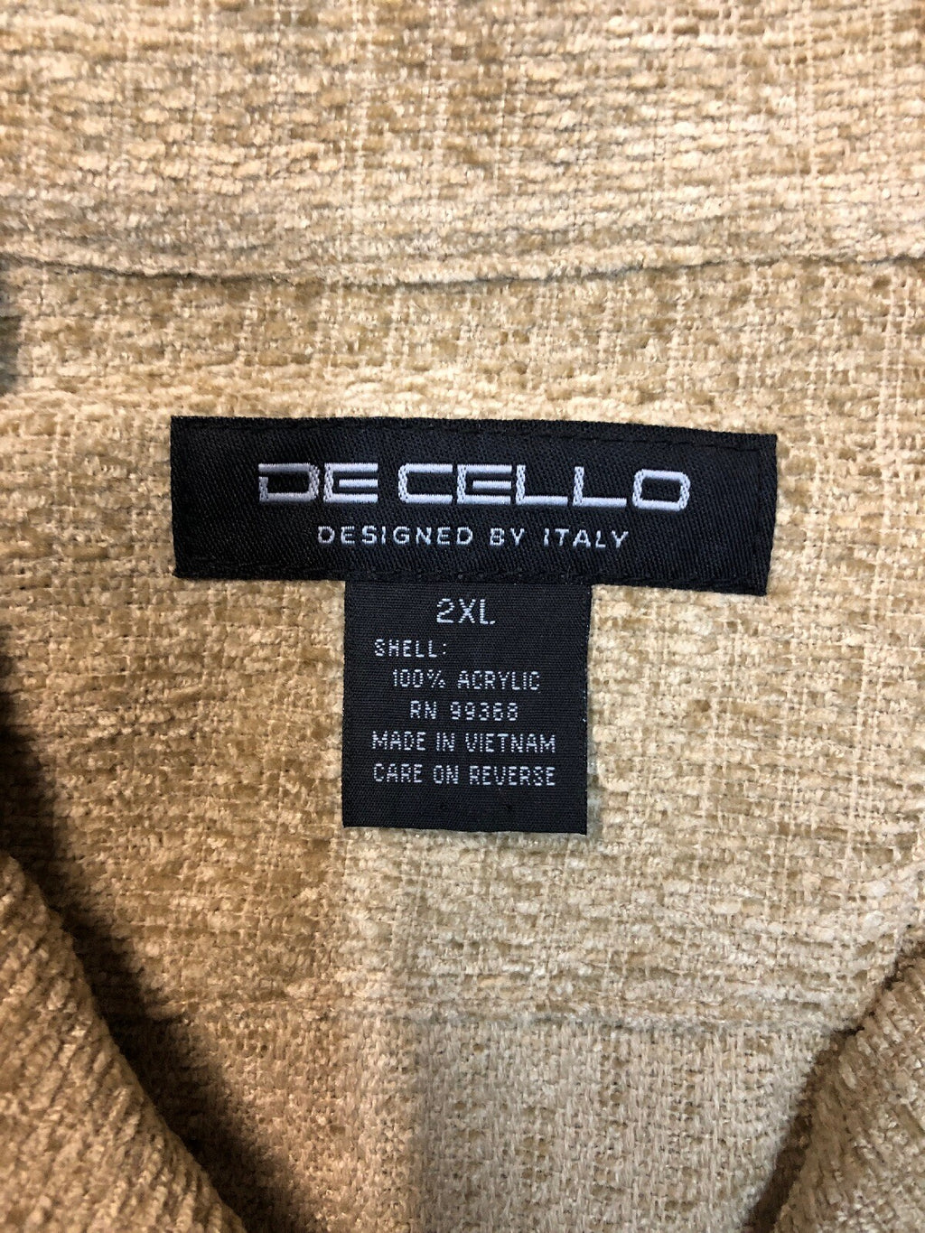 NWT Vintage Italy De Cello Jacket And Suitpants Set Black 90s NoS 2XL3