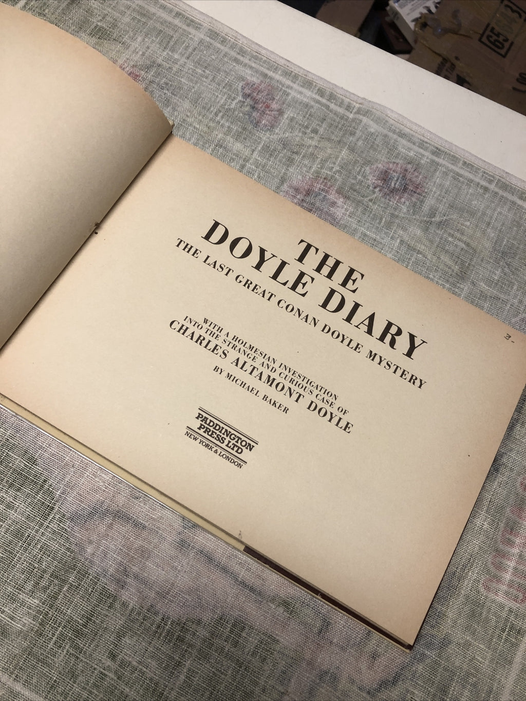 The Doyle Diary, The Last Great Conan Doyle Mystery by Michael Baker 19781