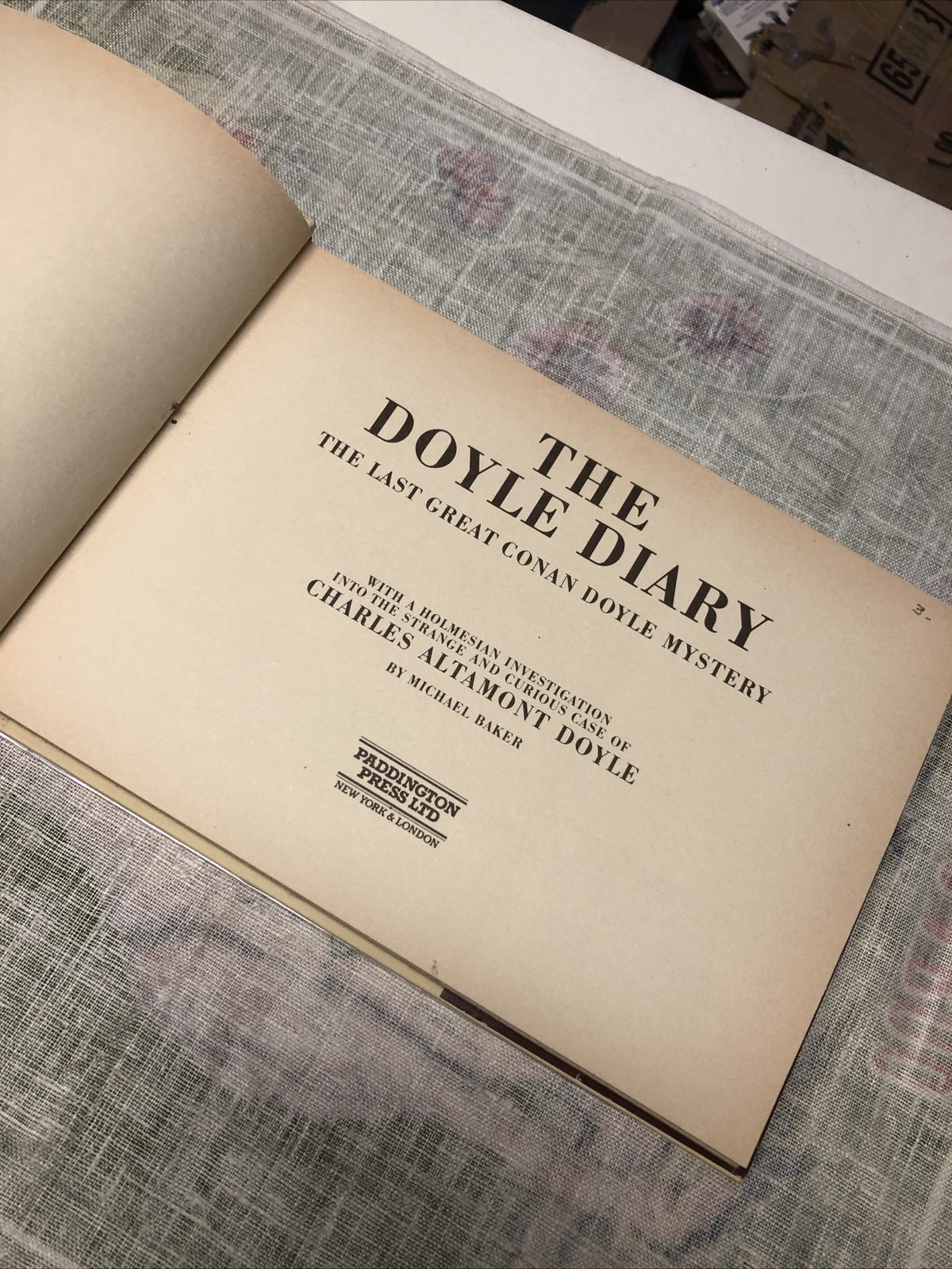 The Doyle Diary, The Last Great Conan Doyle Mystery by Michael Baker 19781