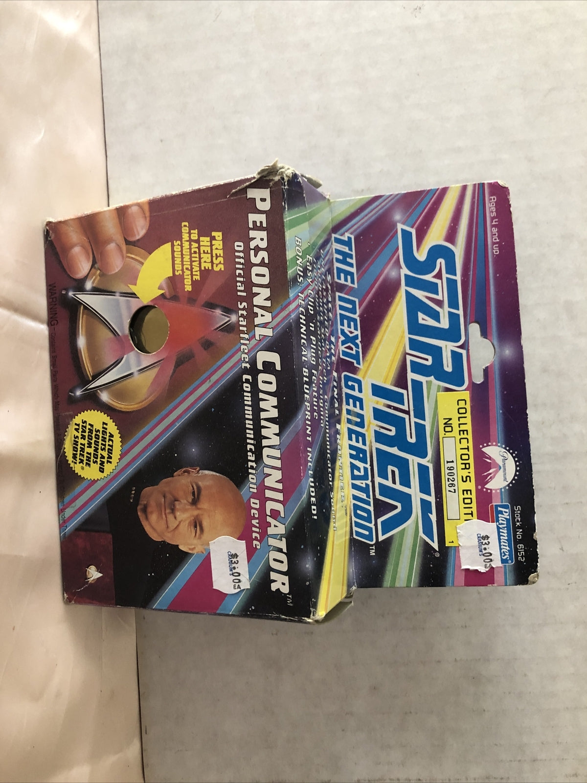 Playmates Star Trek Personal Communicator The Next Generation NOS Opened Box0