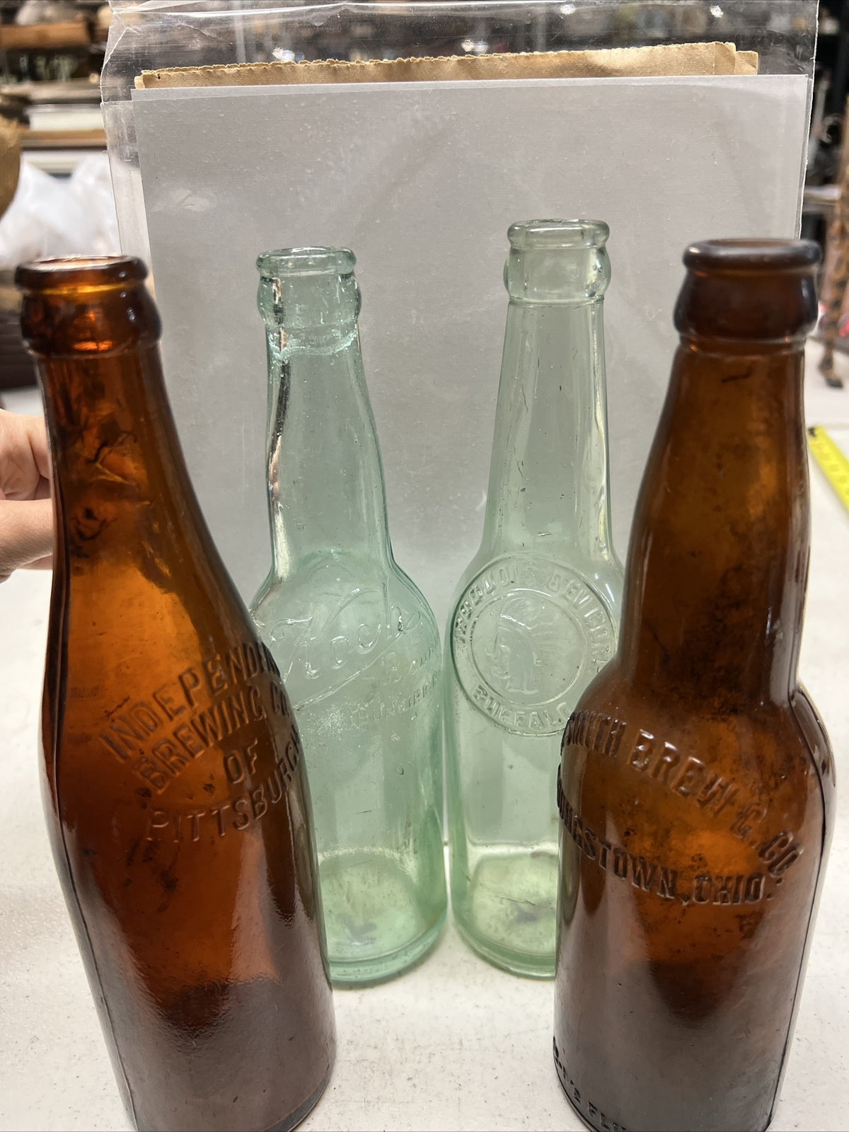 4 Antique Beer Bottles Iroquois Bev Koch Dunkirk NY  Youngstown Ohio Pittsburgh0