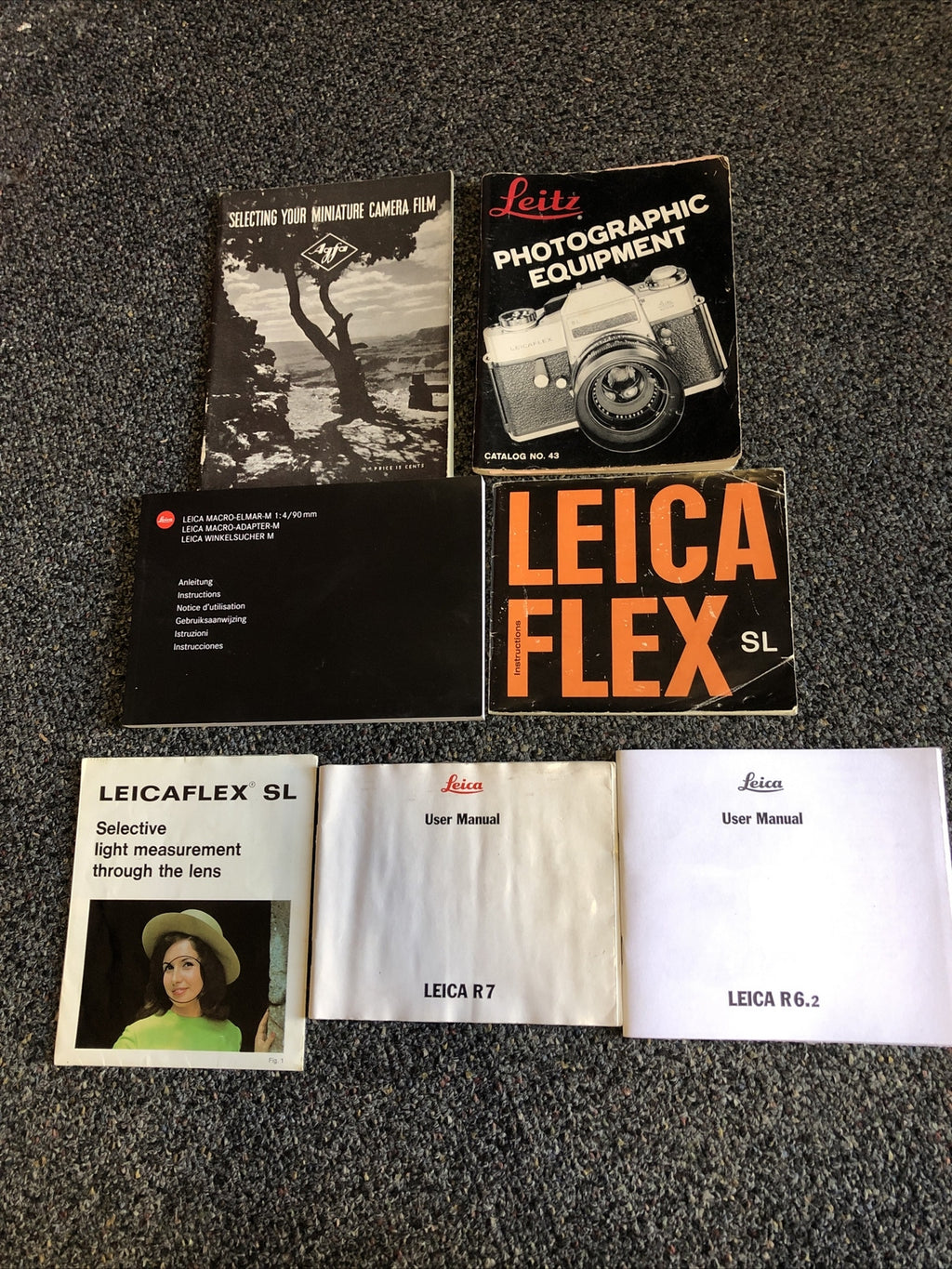 Leica Leitz Agfa Lot Of 7 User Manuals Catalogs0