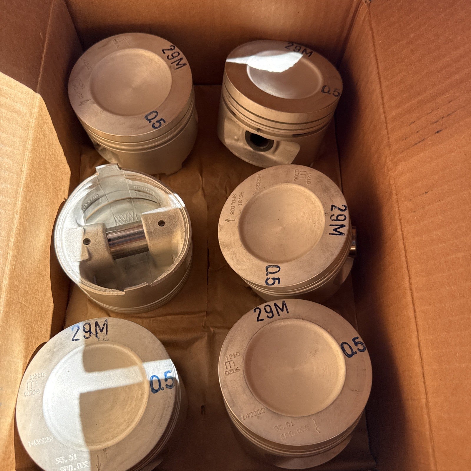 Sealed Power 520P .50mm Pistons Set of 6 for Ford 2.9L V6 (177 CID) OHV1