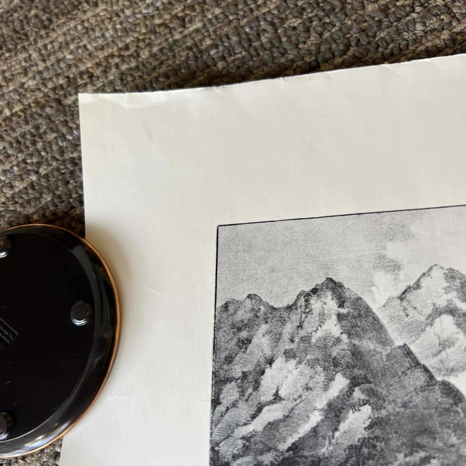 Vintage Yosemite Valley “The Bridal Veil” Fall  Black and White Poster 4