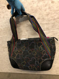 Black Full Of Colorful Hearts Hearts and Love satchel,purse, by Sydney Love0