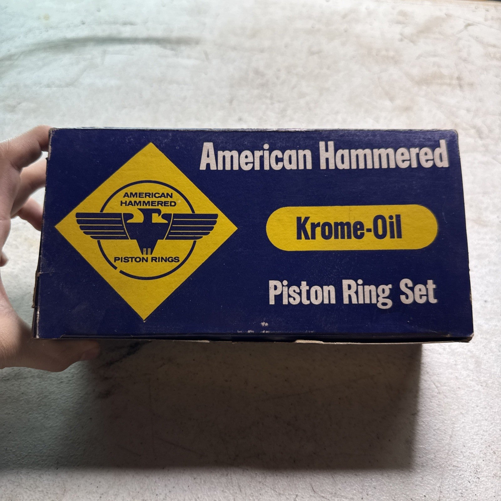 American Hammered KO-506 STD Krome-Oil Piston Ring Set NOS Vintage0