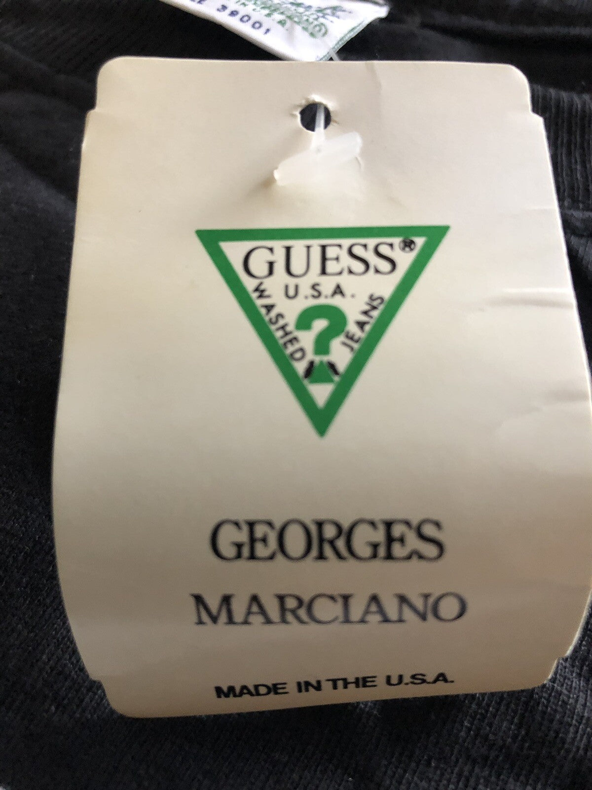 NOS 1990s Guess USA Big Logo Text T-shirt Georges Marciano NWT3