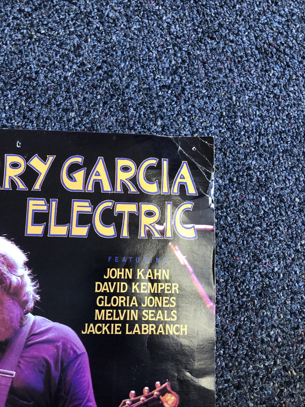 Rare Original Vintage GRATEFUL DEAD Jerry Garcia Electric Poster 20”x13”4