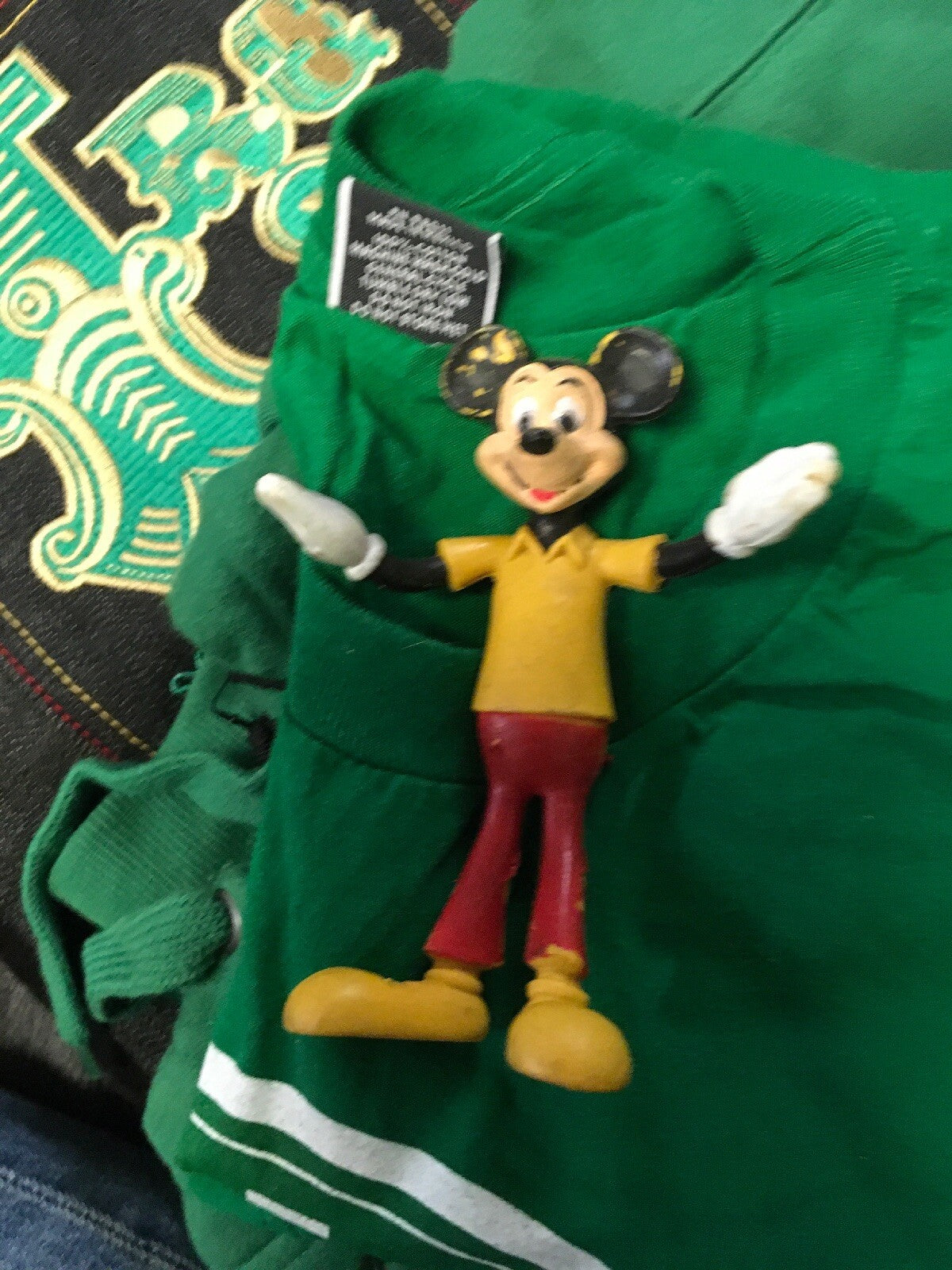 Vintage Mickey Mouse Bendable Figure By Durham #1510 Walt Disney0