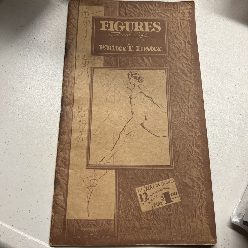 WALTER FOSTER ART BOOK RARE 1940'S  FIGURES FROM LIFE Vintage Art Books0
