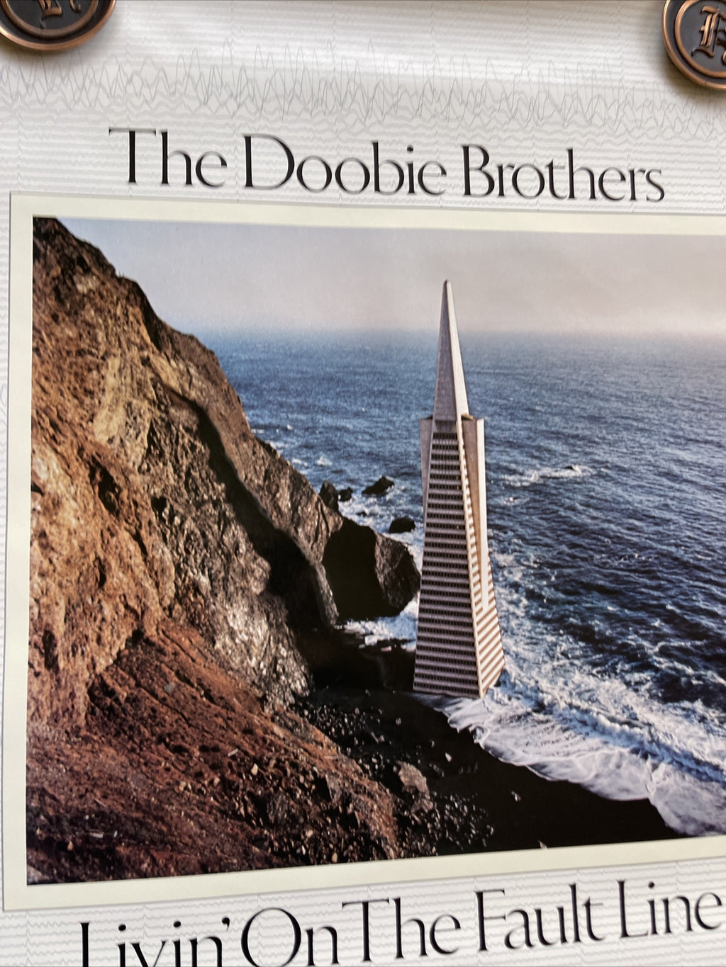 #180 THE DOOBIE BROTHERS 1977 Fault Line Record Store Promo Poster 23x34”4