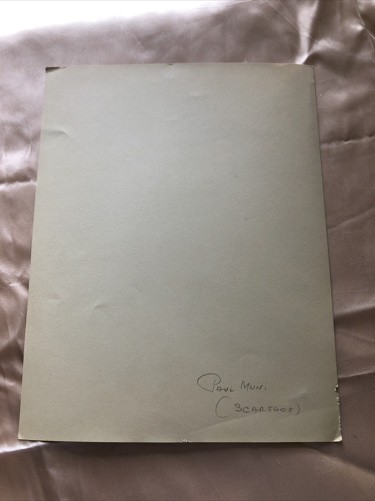 RARE Original Unpublished Photo Of PAUL MUNI (Scarface) 9.5”x7”5