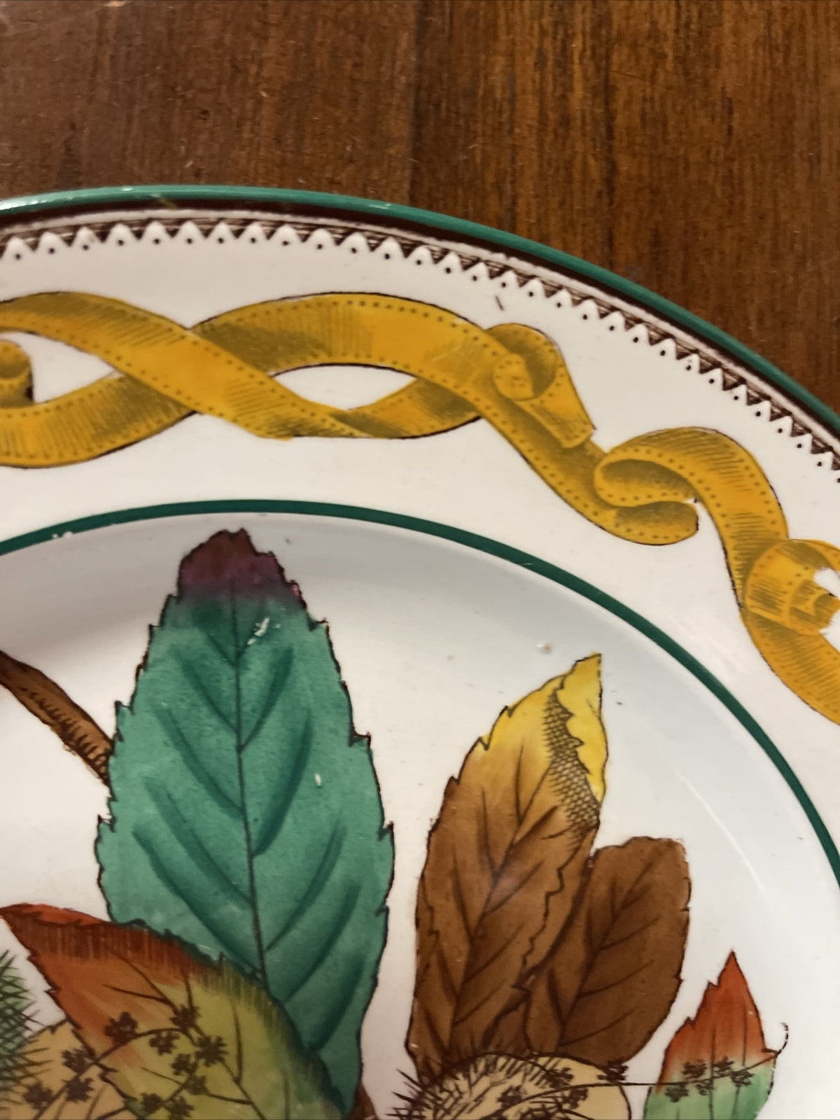 WEDGWOOD ETRURIA ENGLAND "NOVEMBER" PLATE CA 1879-1908 10”2