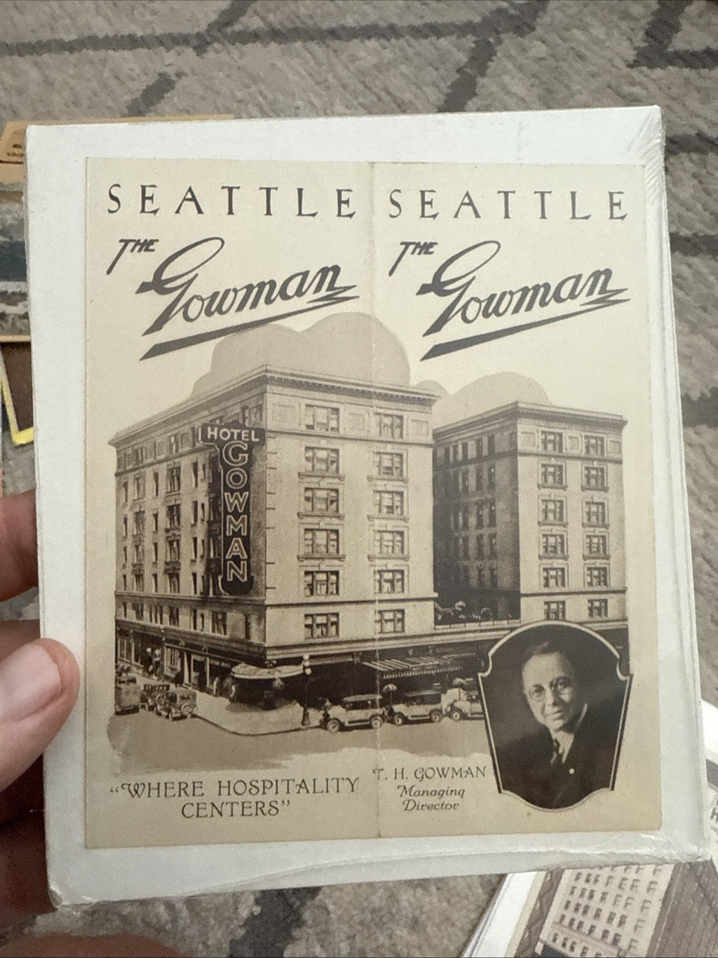 Ephemera Lot SEATTLE WASHINGTON 1920's Hotel Brochure Pamphlets Map Guides3