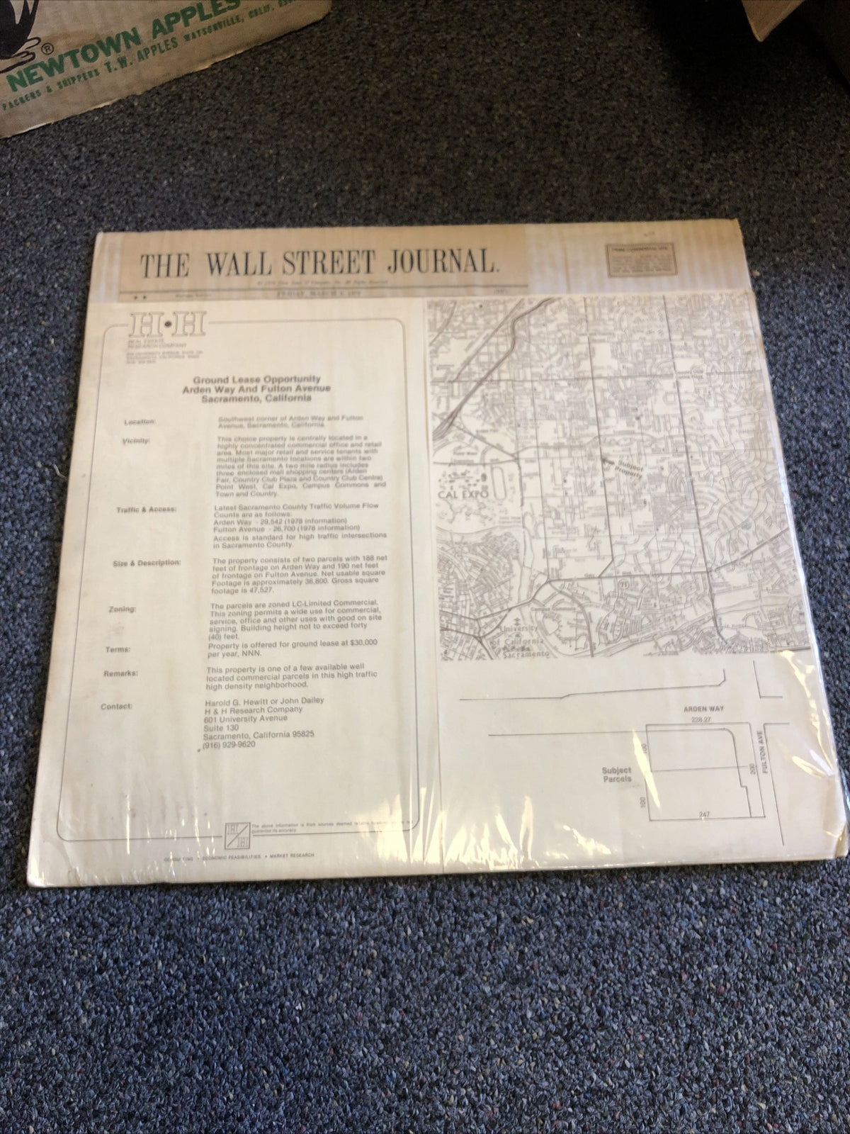 The Wall Street Journal 1979 Sacramento Ground Lease Opportunity0