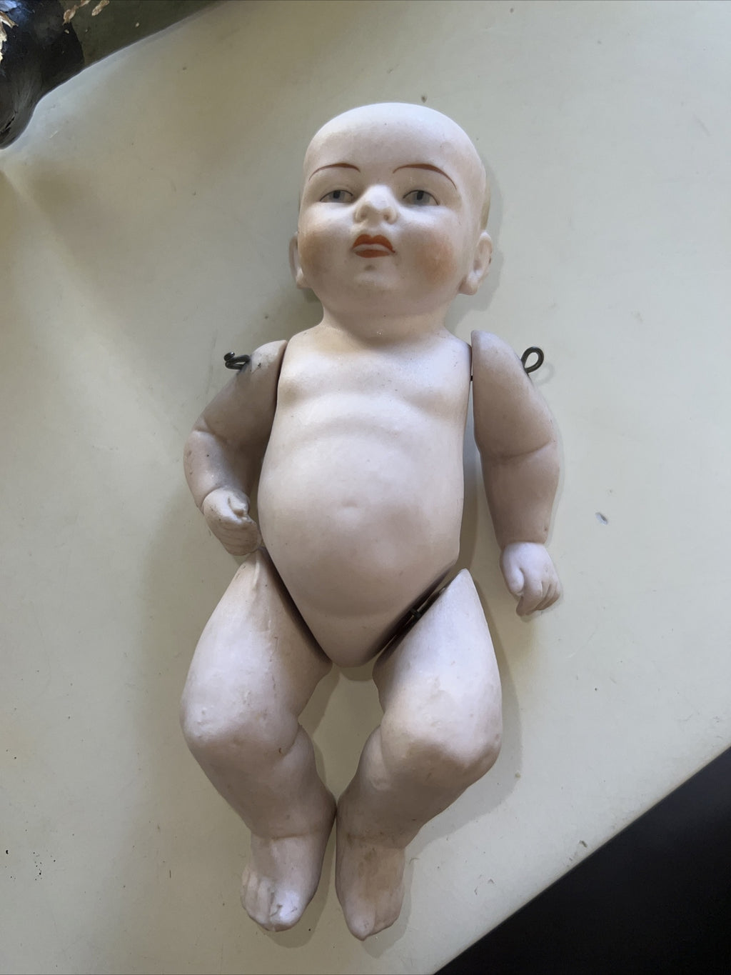 6” Vintage Antique All Bisque Baby Doll German 0