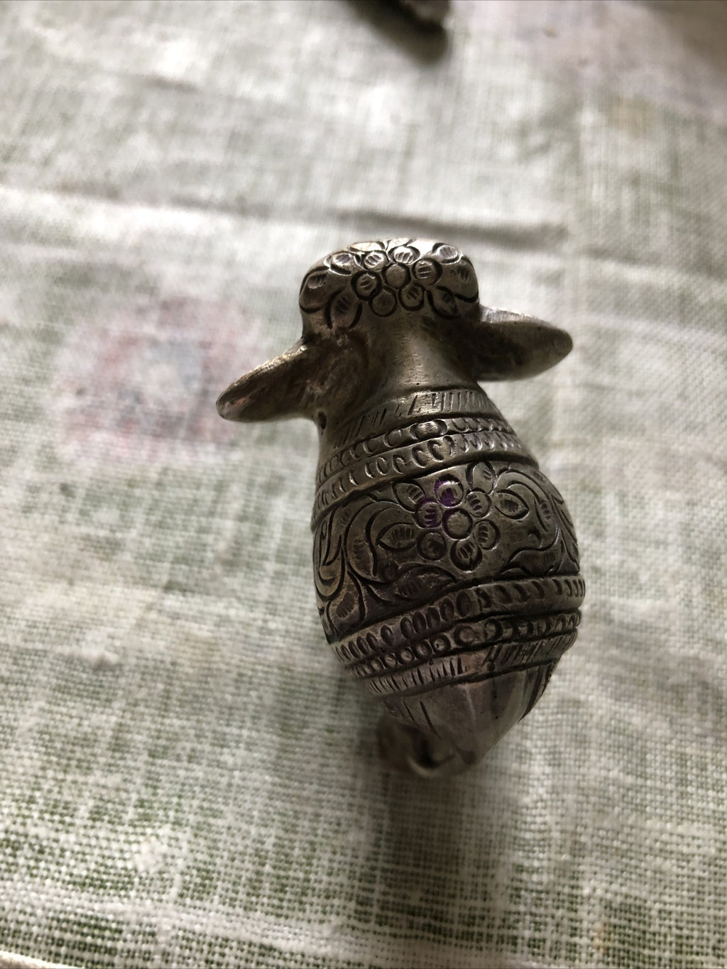 Brass Mini Elephant Detailed Figurine Statue 2” Tall1