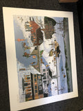 Cynthia Bogart hand signed print folk art 28.5”x22”0