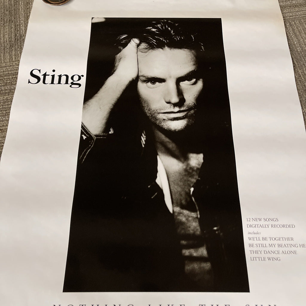 #161 1987 Sting Record Store promo poster Nothing Like The Sun 24” X 36”5