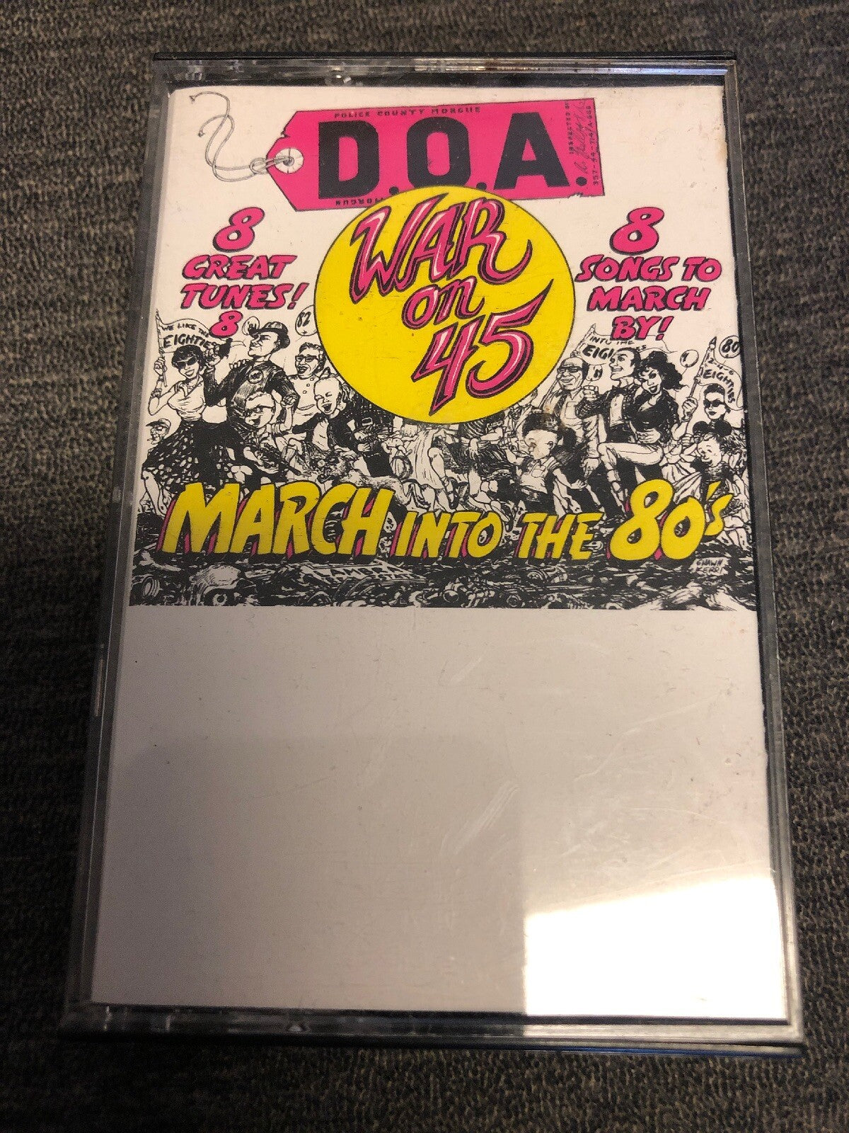 D.O.A. "War On 45" used 1982 War On 45 Casette hardcore 8 Track Songs0