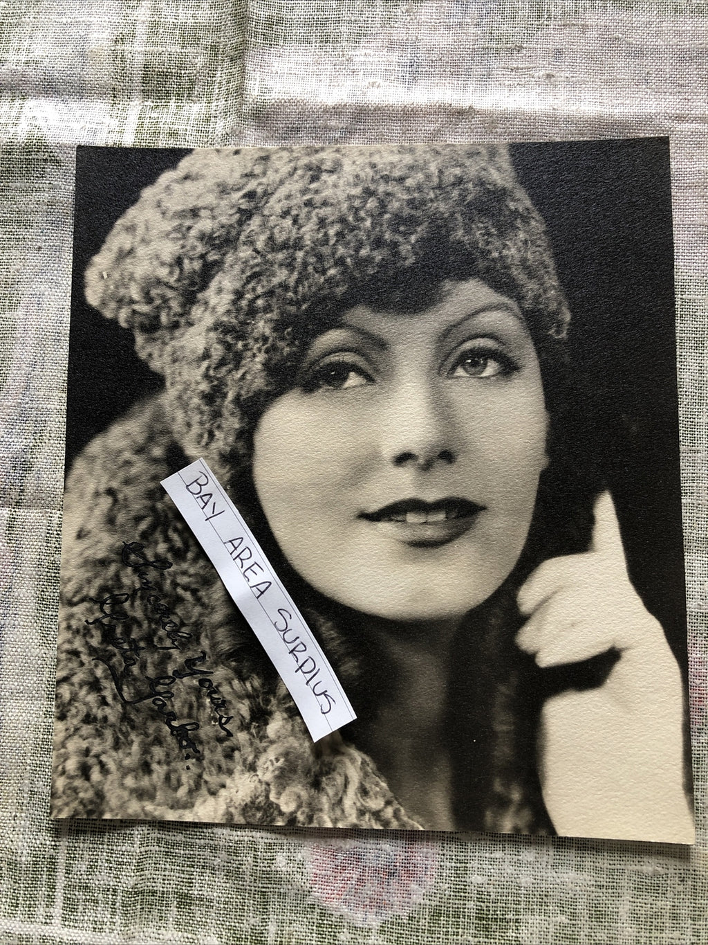 Rare Original Unpublished Photo Greta Garbo 7.5”x7” Hollywood Stars0