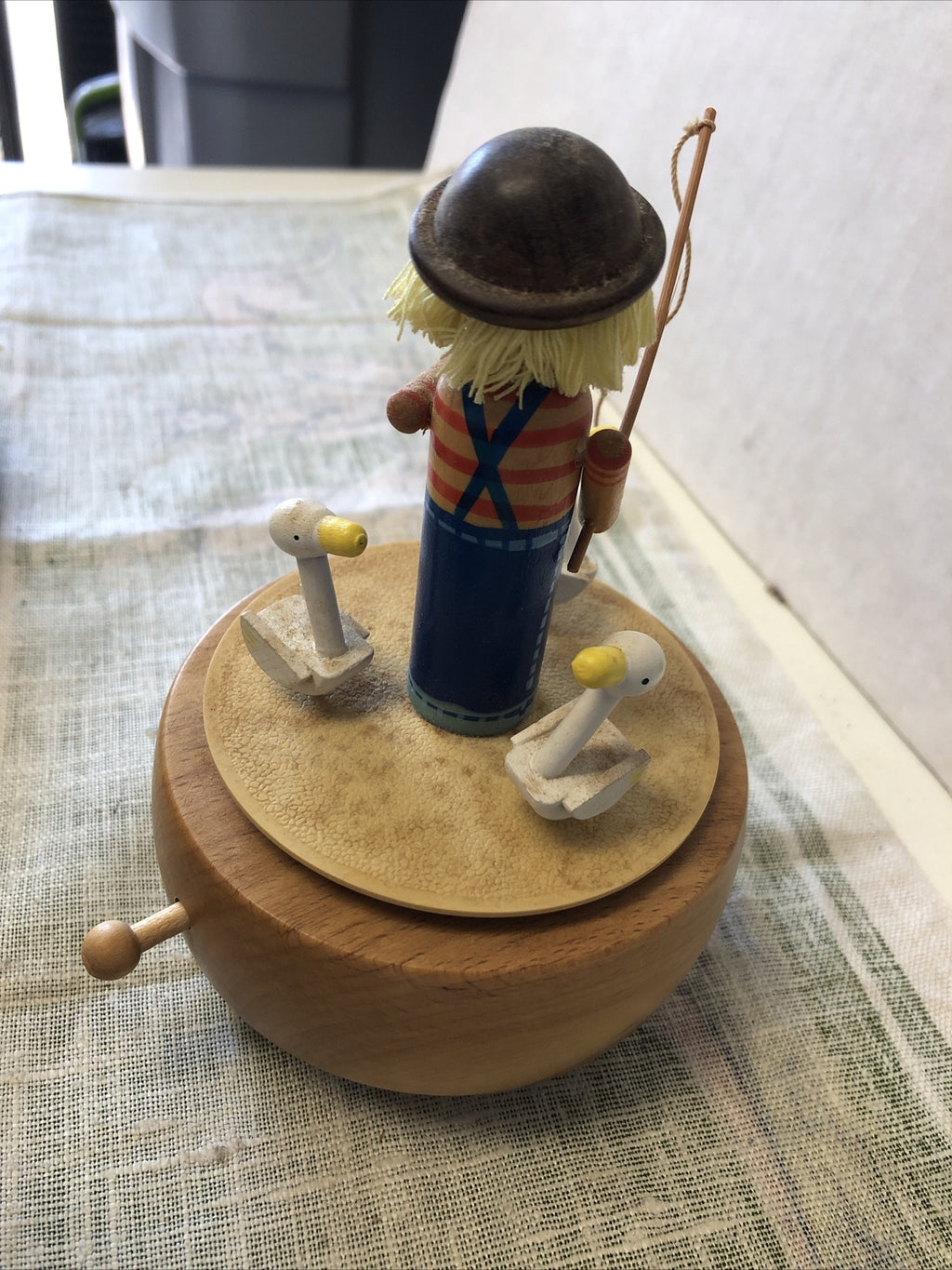 Vintage Schmid Wind Up Music Box Lazy River 271 Made in Japan3