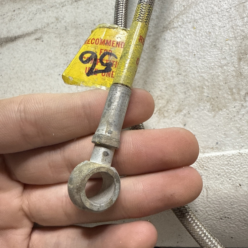 Vintage Earls 56” Stainless Steel Braided Hoses w/ Banjo Fittings Scta Racing4