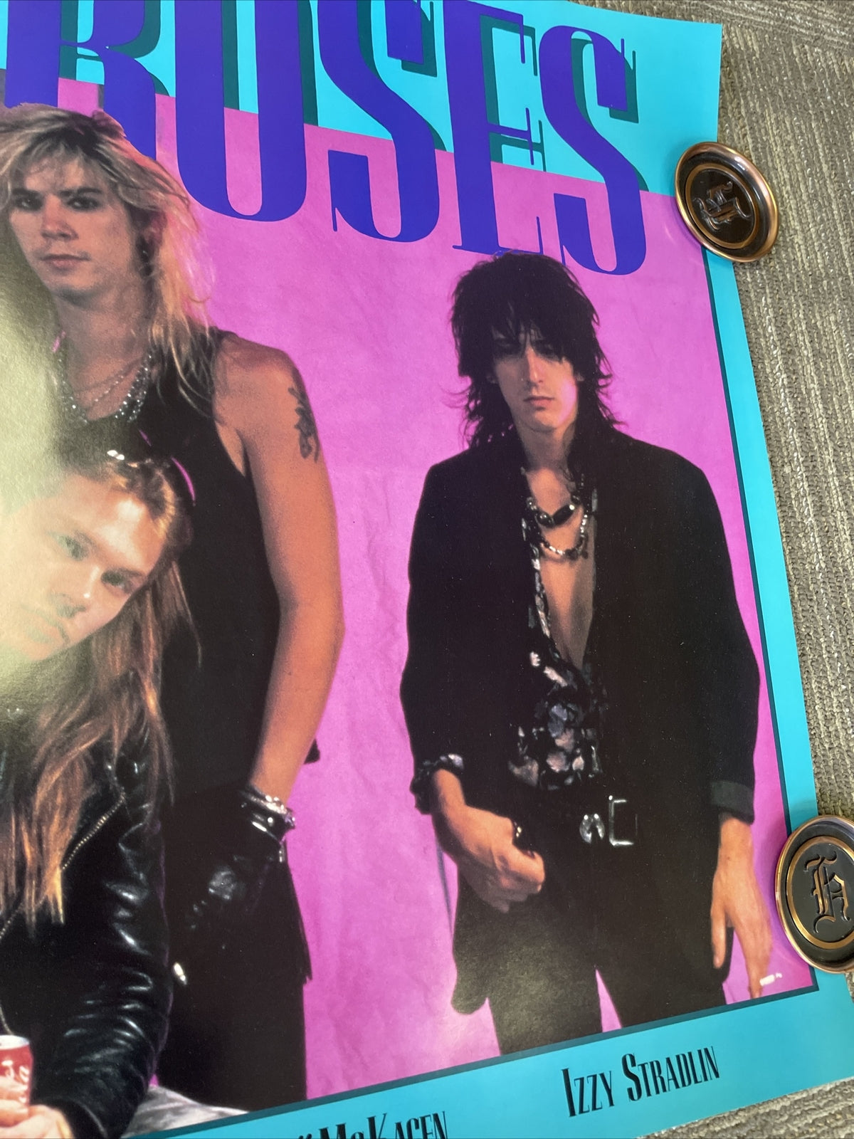 #147 1987 Guns n Roses Record Store Promo Poster 24” X 36”3