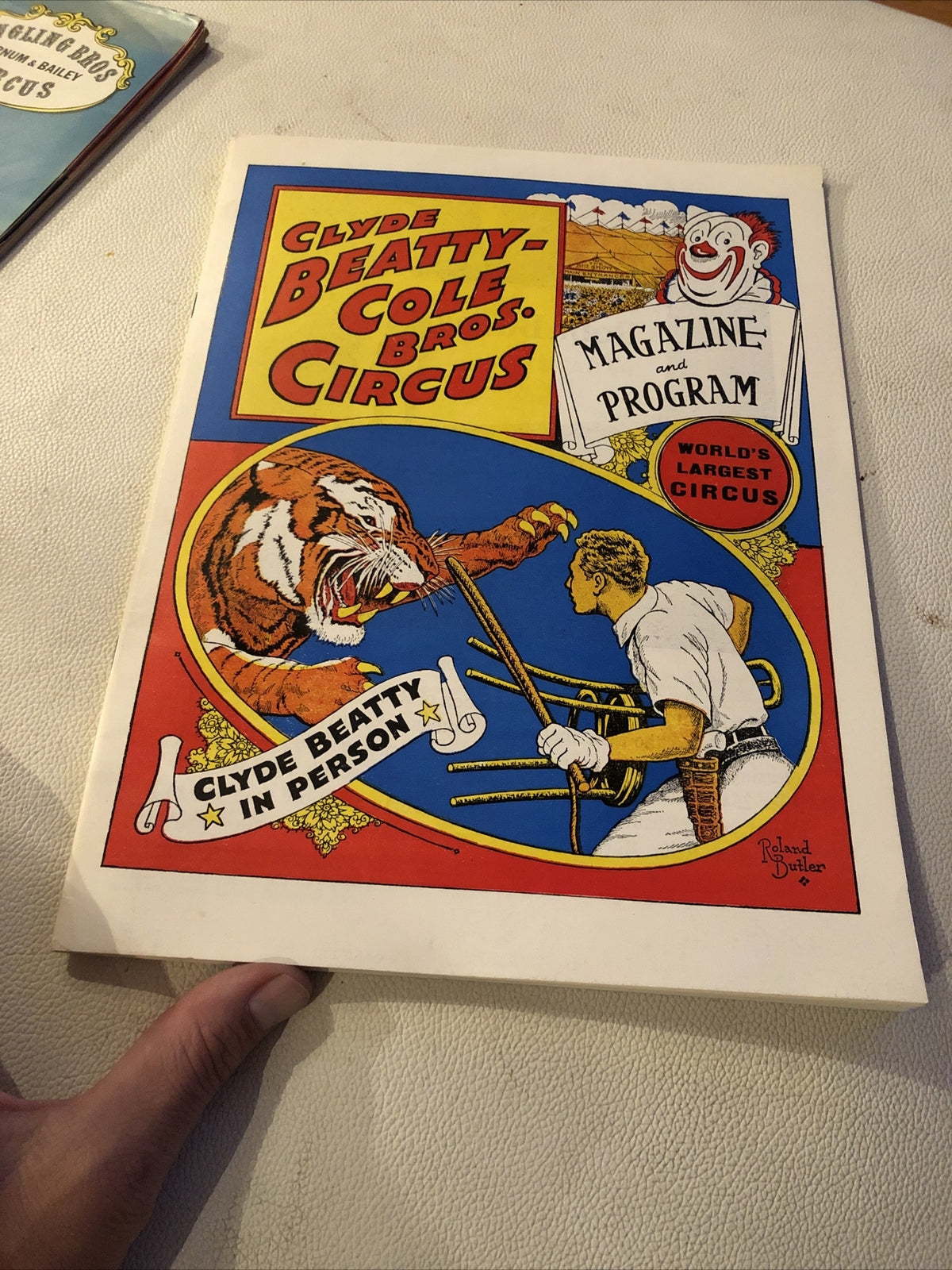 Clyde Beatty Cole Bros. Brothers 1964 Vintage Circus Program Coke Add Back Cvr0