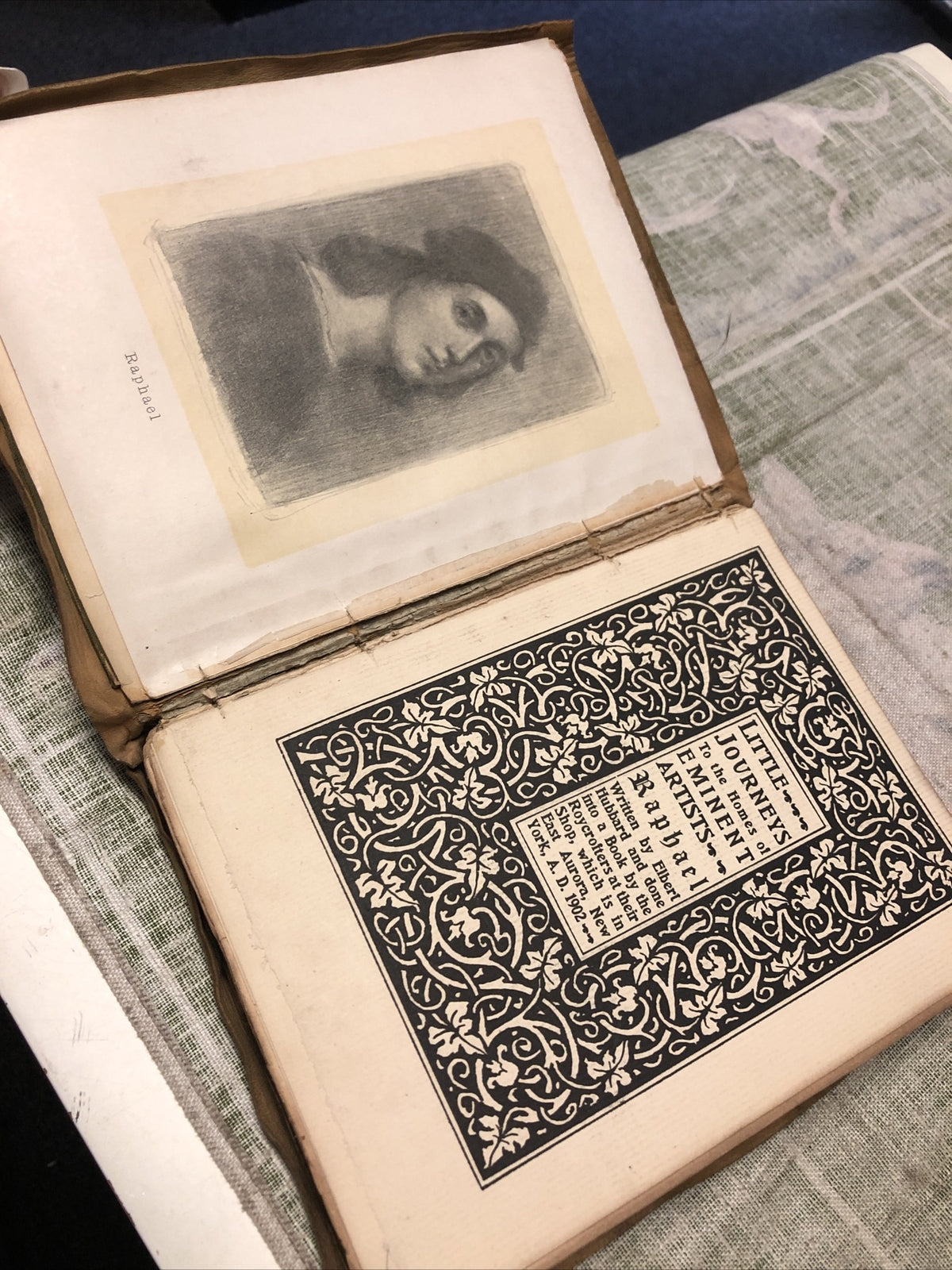 Antique Book 1902 Little Journeys To The Homes Of Eminent Artists Raphael Book 13