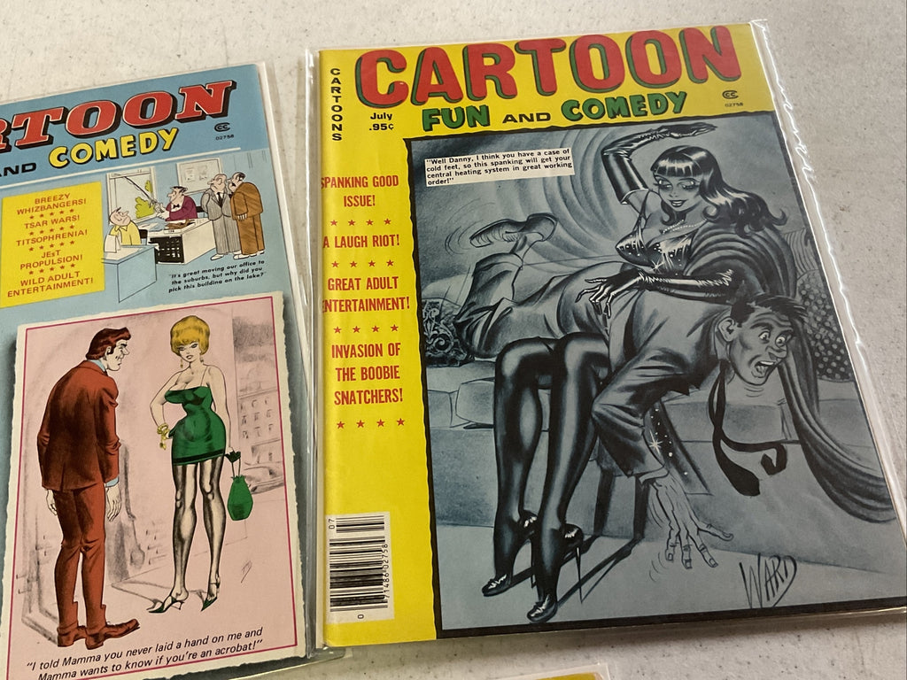 Vintage Cartoon Fun and Comedy Magazine Lot Of 5 Cartoons and Pinups - 1977-813