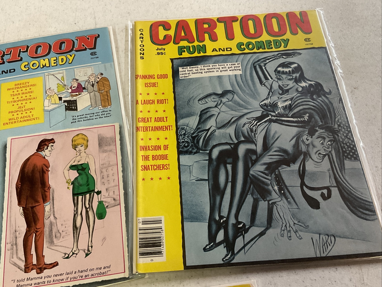 Vintage Cartoon Fun and Comedy Magazine Lot Of 5 Cartoons and Pinups - 1977-813