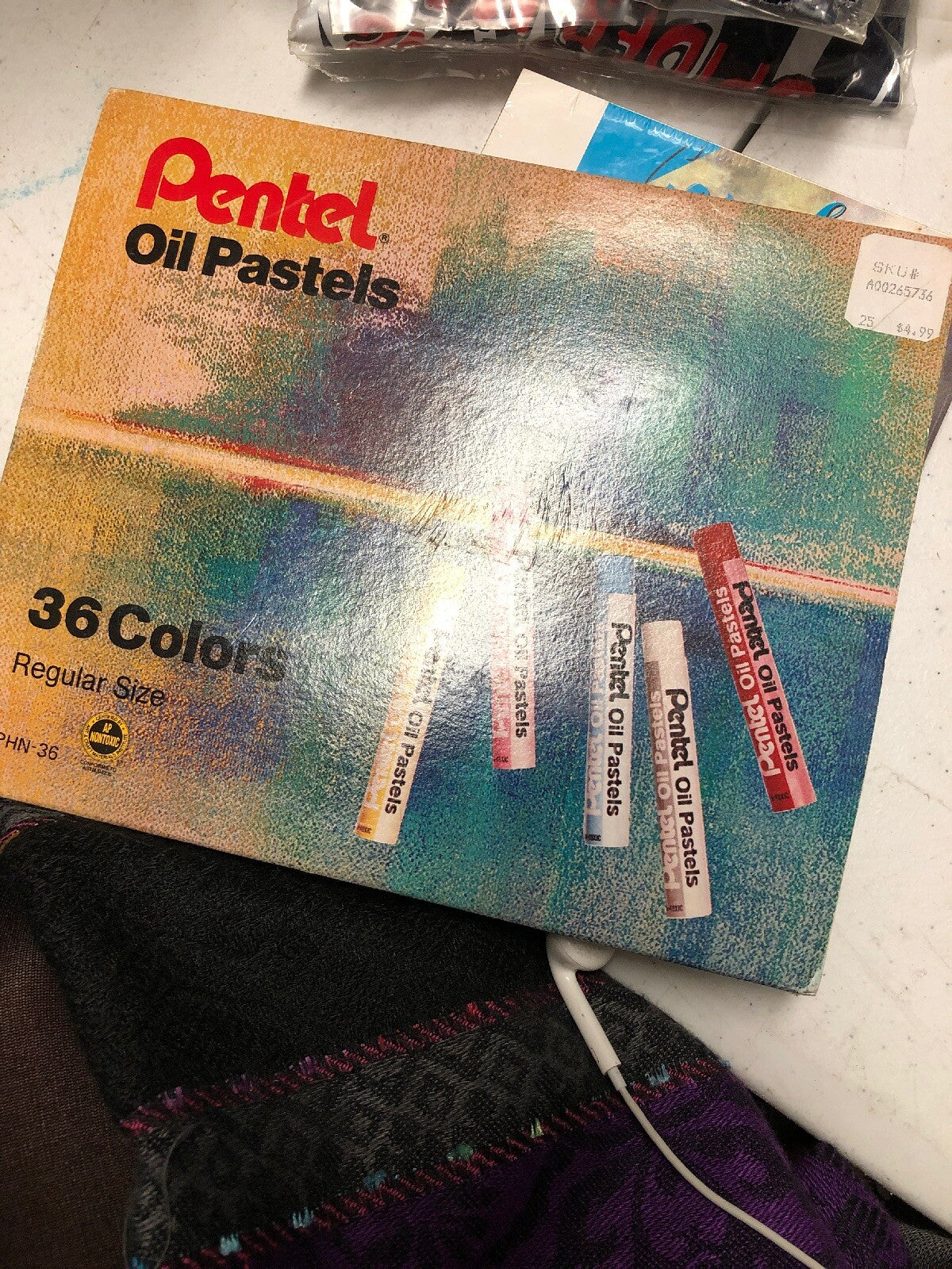 PENTEL ARTS OIL PASTELS 36 COLOR PACKAGE w/ CASE And 16 COLOR PACKAGE w/ CASE0