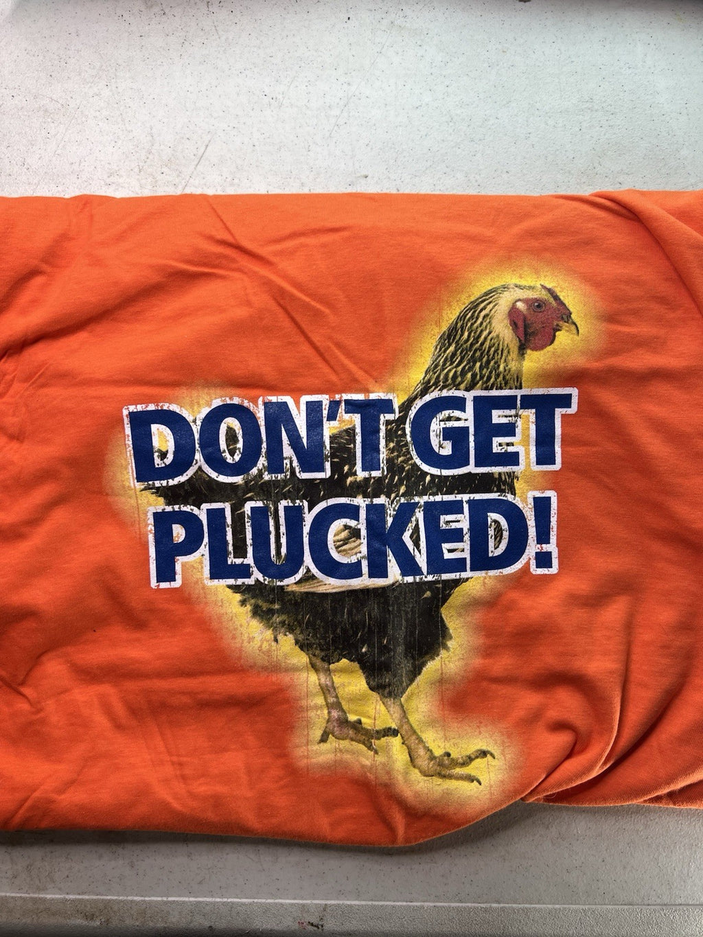 Vintage HASP Professional Safety Tee – Hanes Beefy-T “DON’T GET PLUCKED” Large3