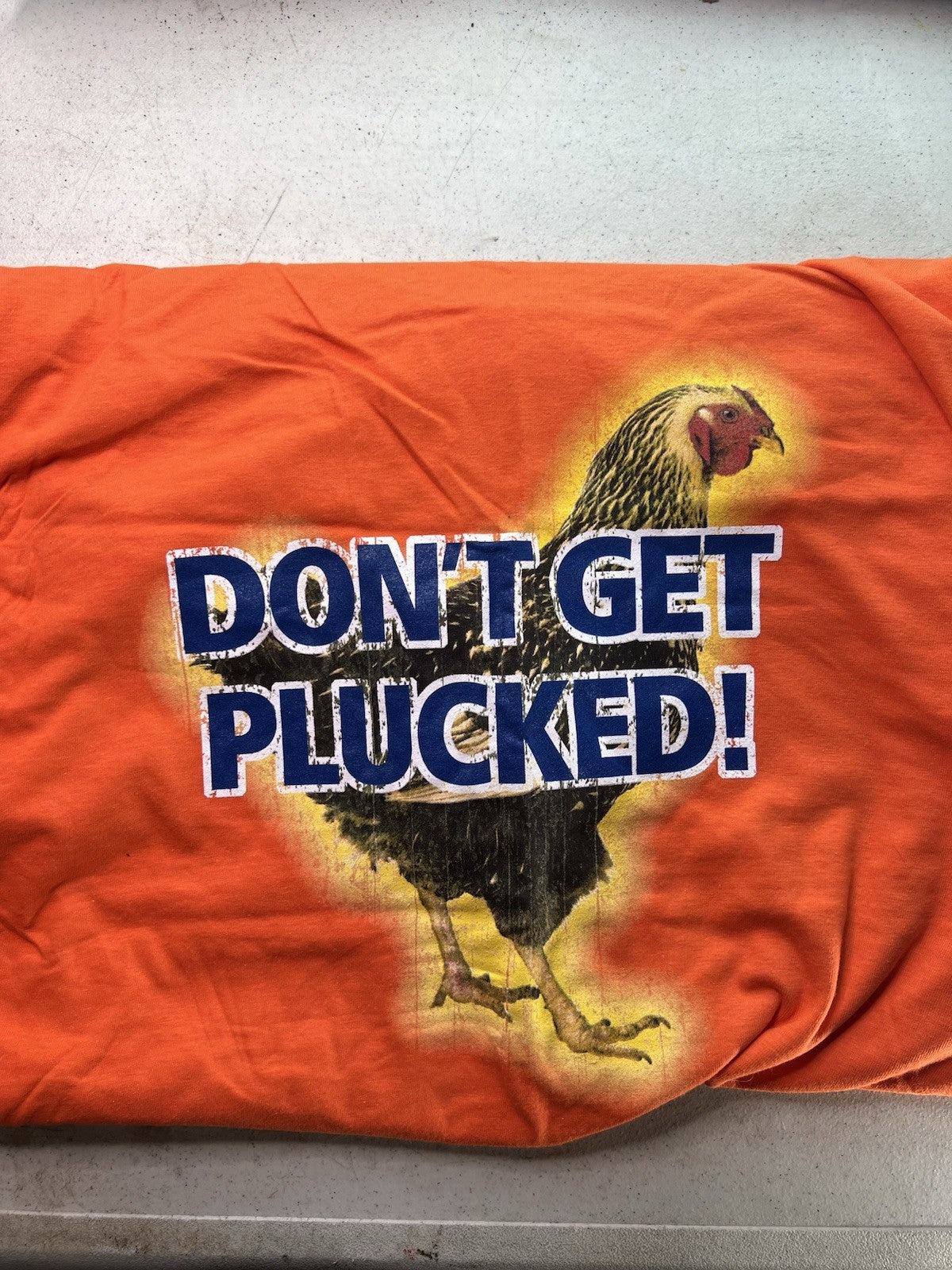 Vintage HASP Professional Safety Tee – Hanes Beefy-T “DON’T GET PLUCKED” Large3