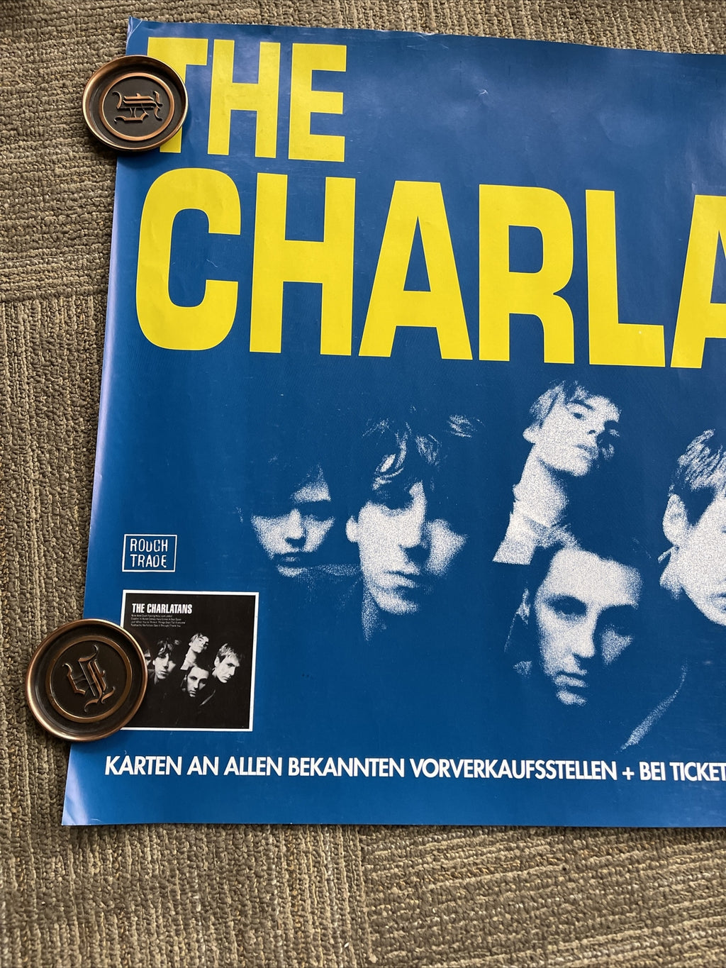 #21 The Charlatans UK Record Store Promo Poster 23” X 33”7
