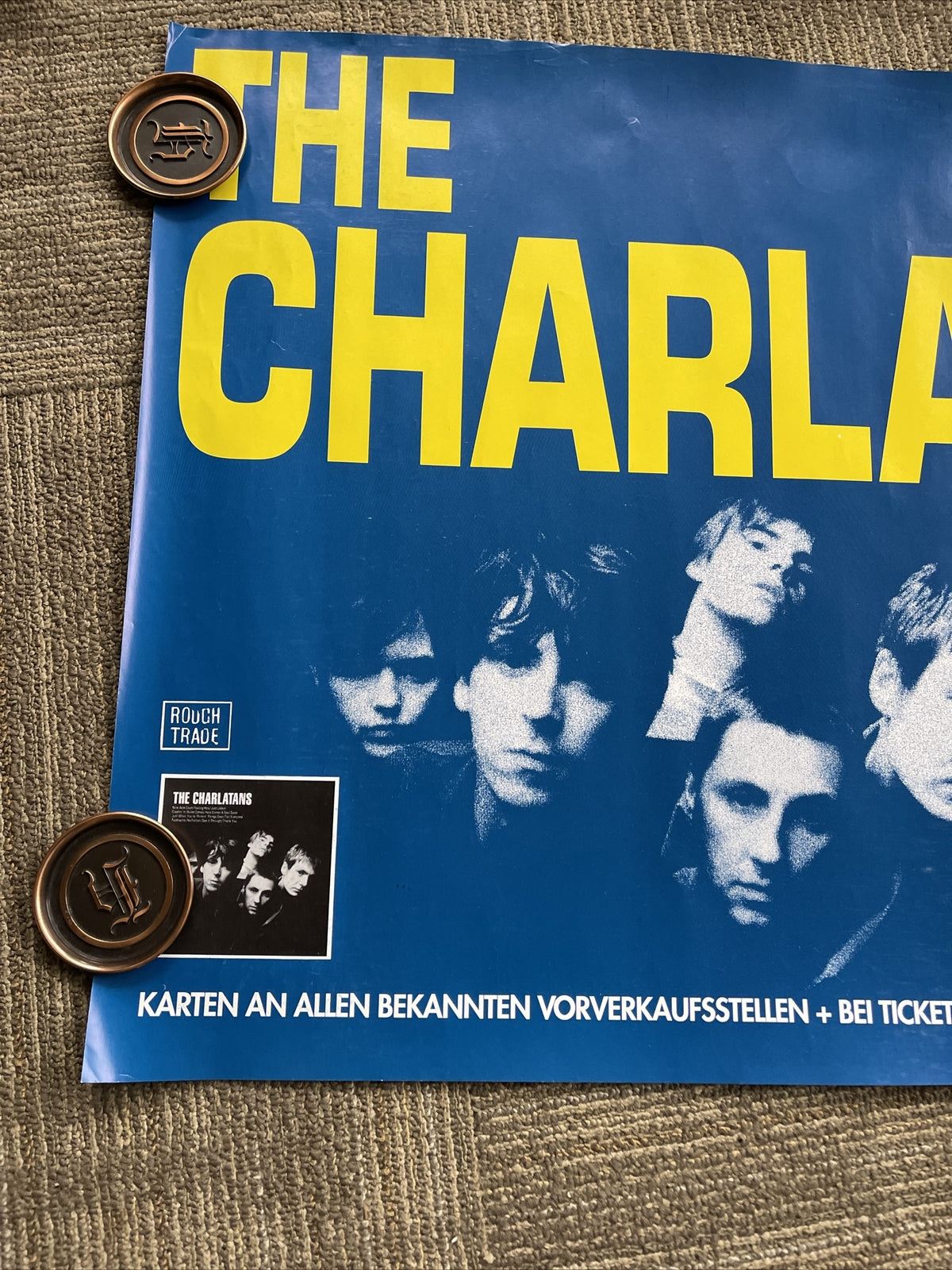 #21 The Charlatans UK Record Store Promo Poster 23” X 33”7