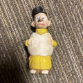 Antique Character Clay And Paper Mache 4” Toy Figure Doll Lot Estate Bobber0