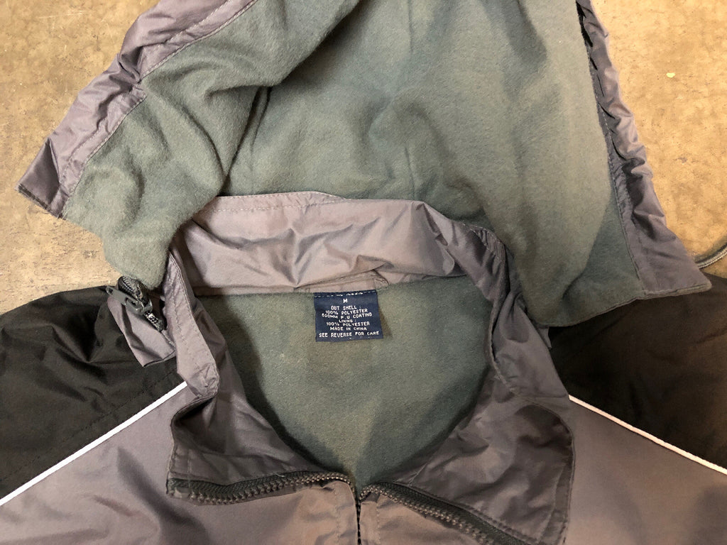90s Vintage Men's RNND Weathered Remove-able Hooded Jacket And Pants M4