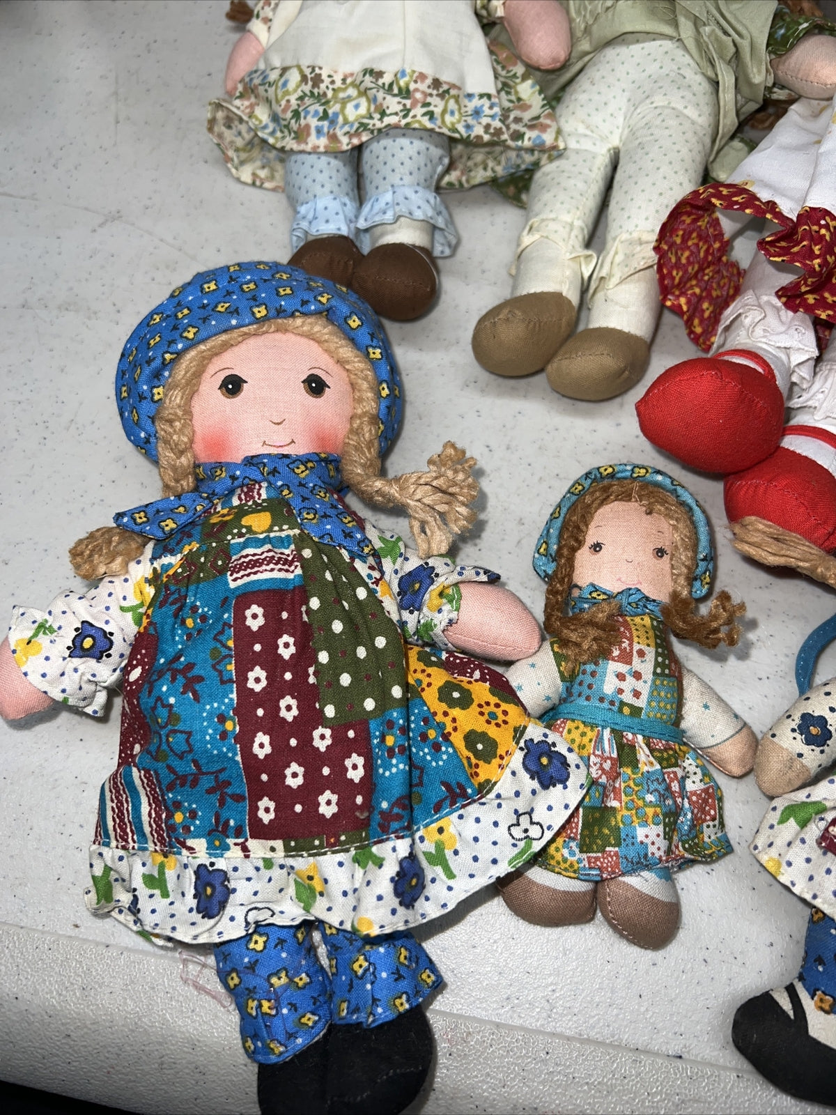 Vintage Lot of Original Holly HobbieCloth Dolls! 6 Holly Hobbie Dolls Originals3