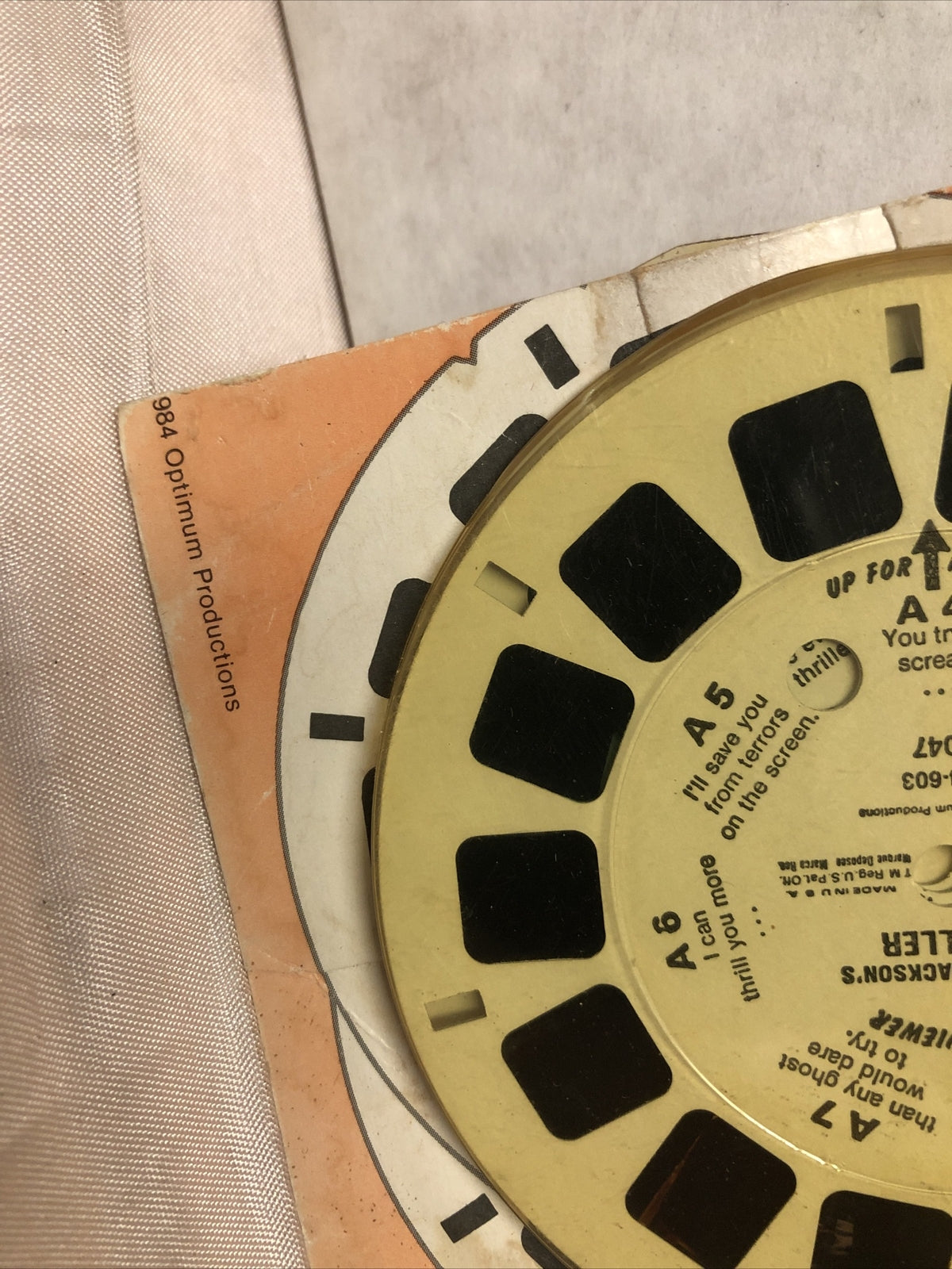 Vintage View-Master 3D Reels Michael Jackson Thriller3