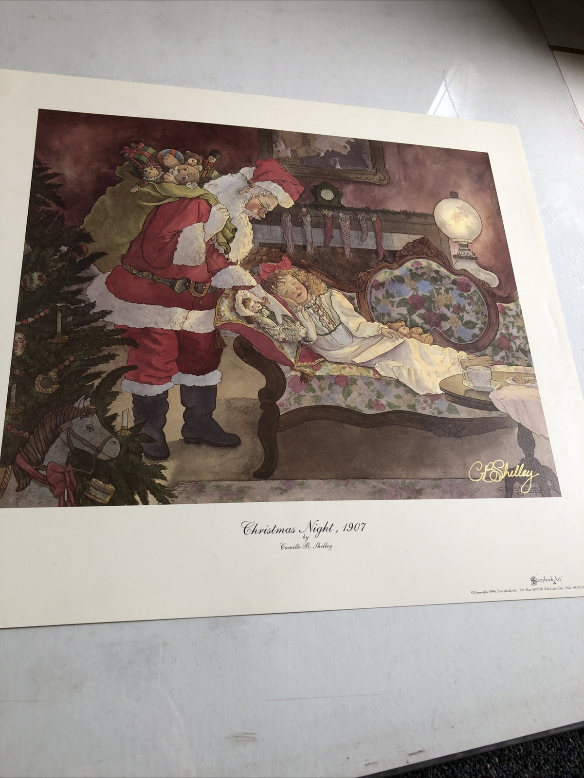 Christmas Night, 1907 By Camille B. Shelley Storybook Art 1994 - 20”x18”7