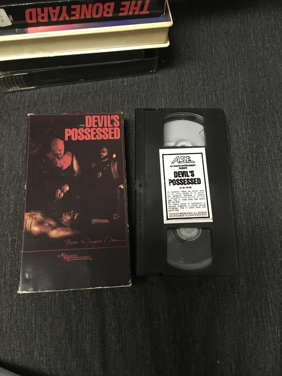 Devil's Possessed 1974 VHS Video Rare Horror Paul Naschy3