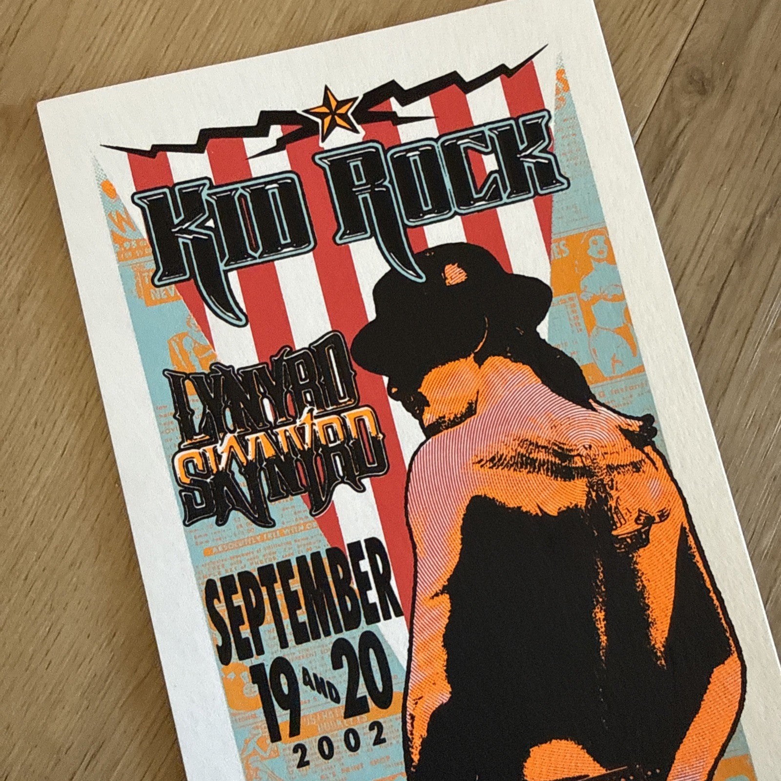 Lot of 14 Kid Rock Lynyrd Skynyrd 2002 Detroit Concert Handbills Mark Arminski2