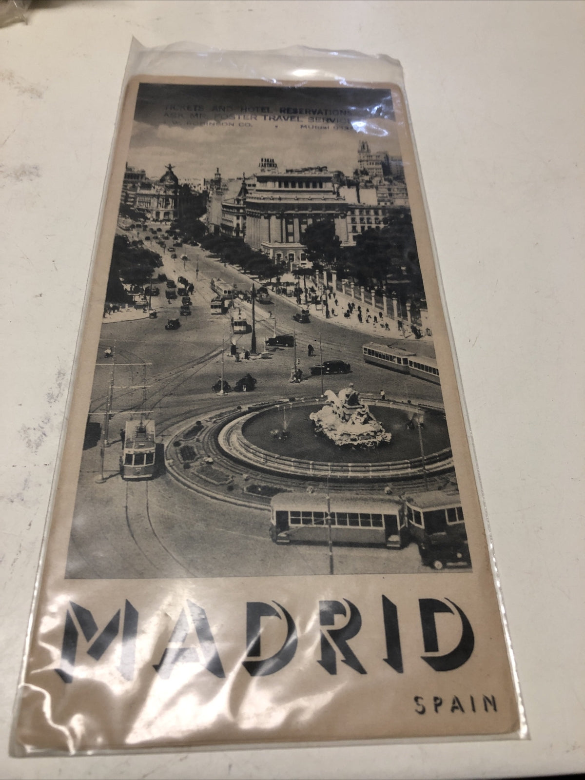Vintage 1954 Madrid Spain Travel Brochure Booklet Information Travels Europe Map0