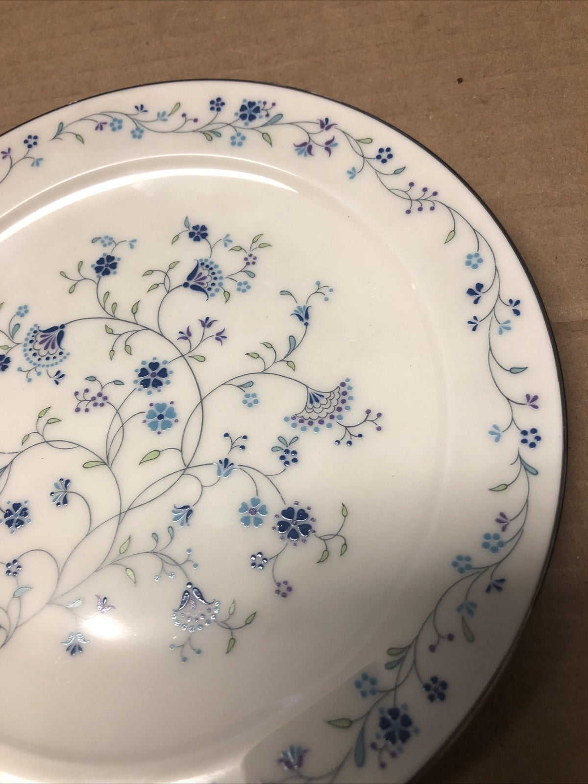 Noritake Ivory China #7164 Serene Garden Lot Of 2 Plates Salad & Desert Plate8