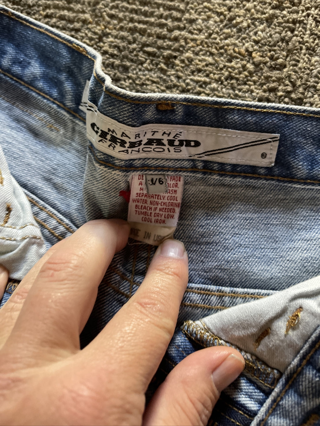 new old stock 1990 MARITHE FRANCOIS GIRBAUD Womens Jeans Size 5/6 Denim USA4